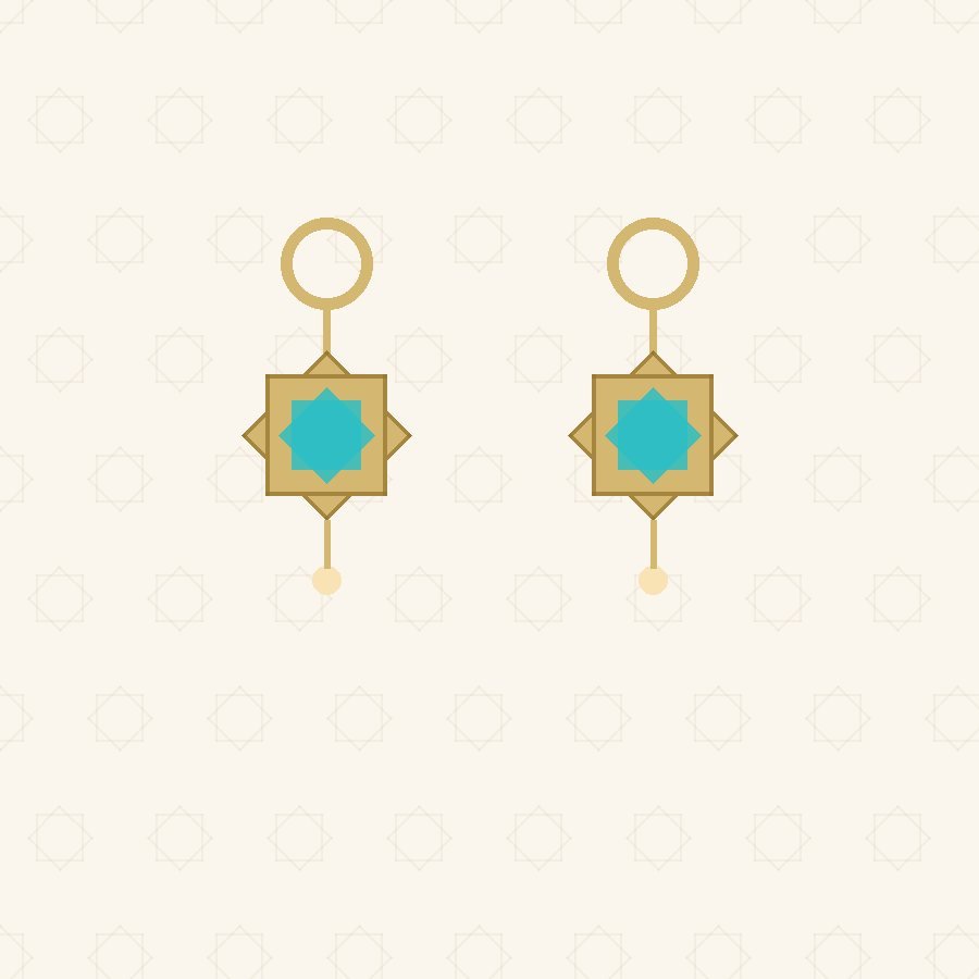 Gold earrings